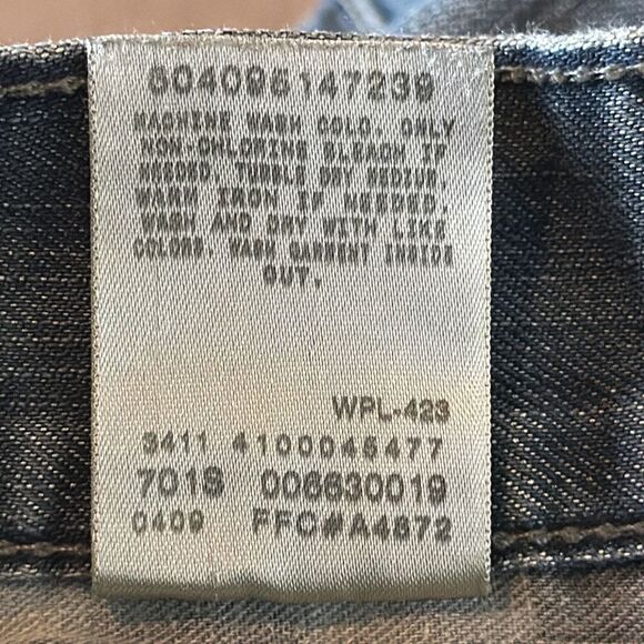 Levi’s 514 Slim Straight San Francisco Jeans size 29x30 Black Label Unique - Picture 12 of 13
